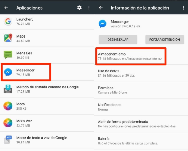 borrar memoria cache en tablet android