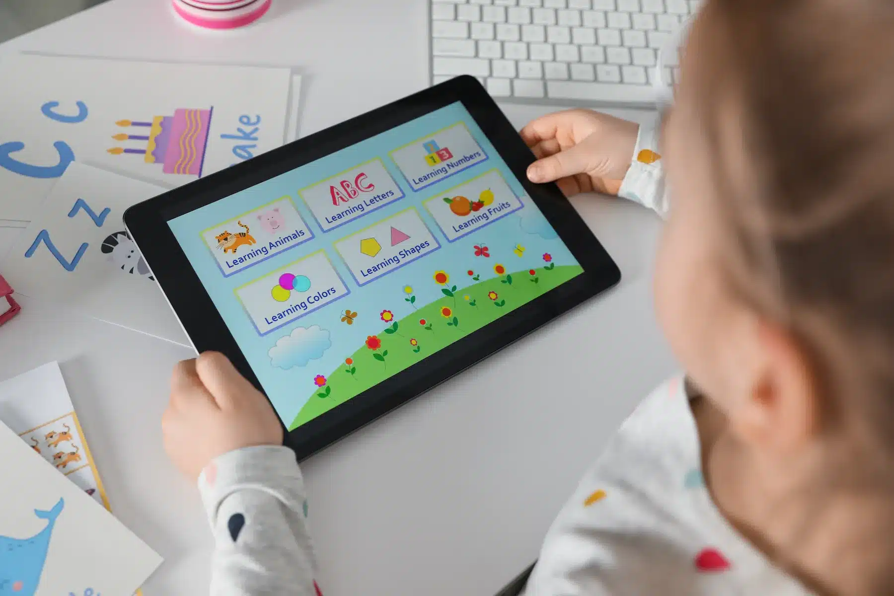 Portada aplicaciones para tablet educativas en primaria