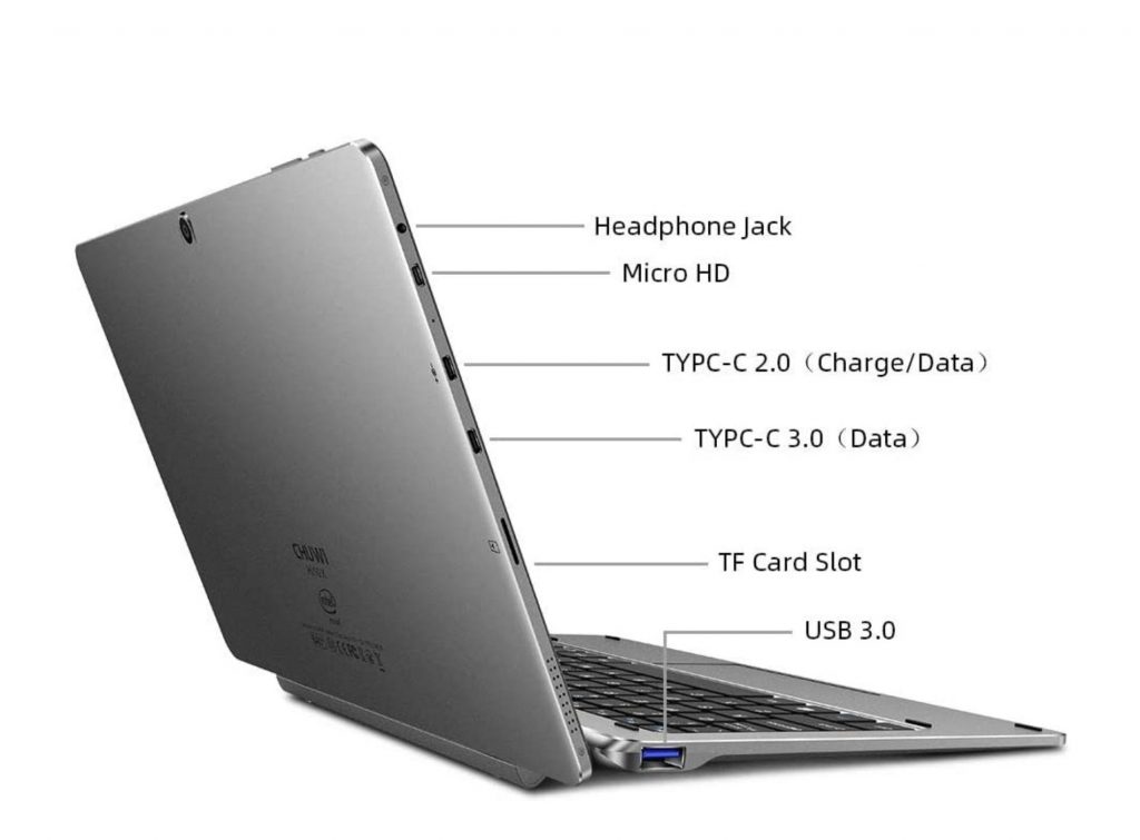 Características del diseño de la tablet Chuwi Hi10 X