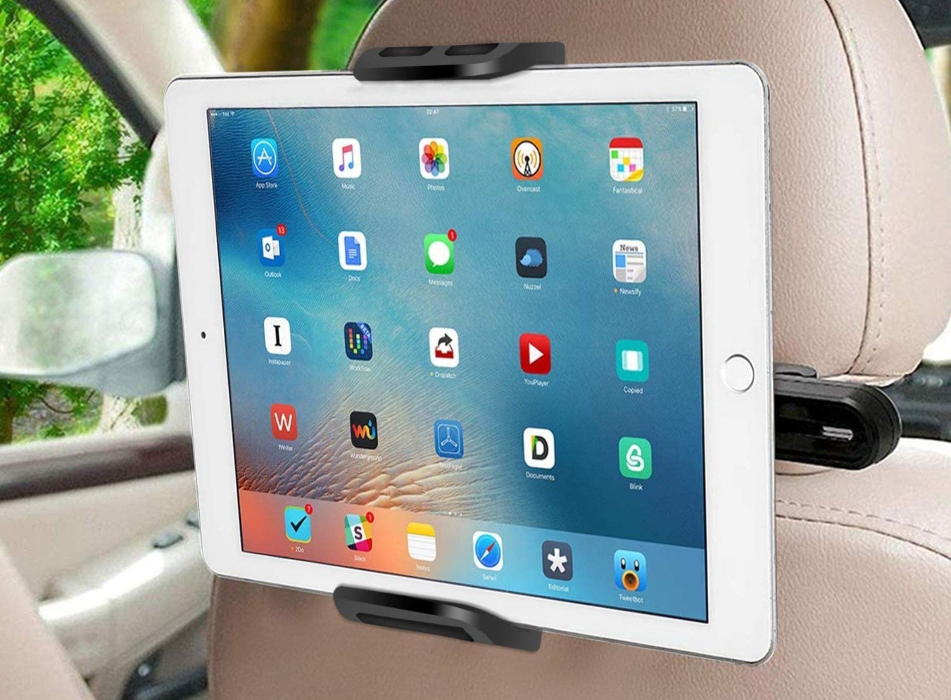 Tablet coche reposacabezas Soporte de montaje para reposacabezas de coche,  soporte de tableta para iPad Pro, asiento trasero de coche, reposacabezas  portátil de viaje, esenciales - AliExpress