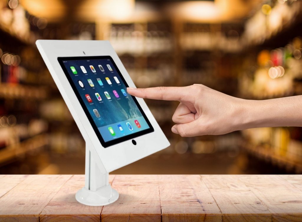 Soporte antirrobo para tablets con un Ipad