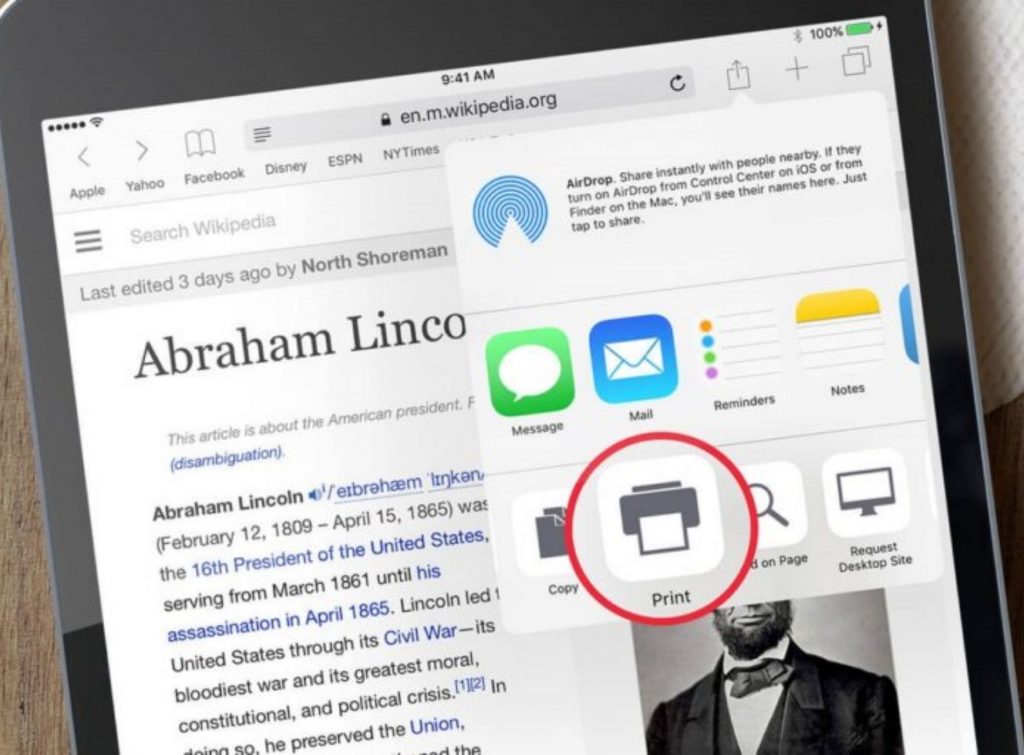 Paso a paso para imprimir con AirPrint desde tu iPad