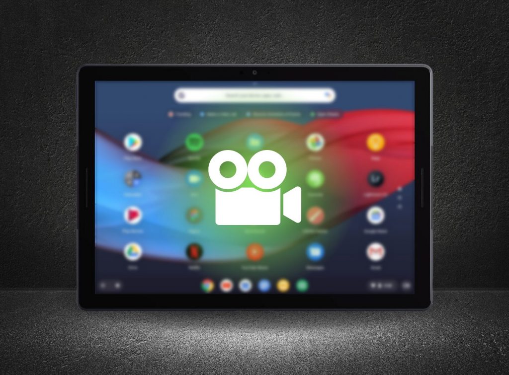 Tablet con grabador de pantalla

