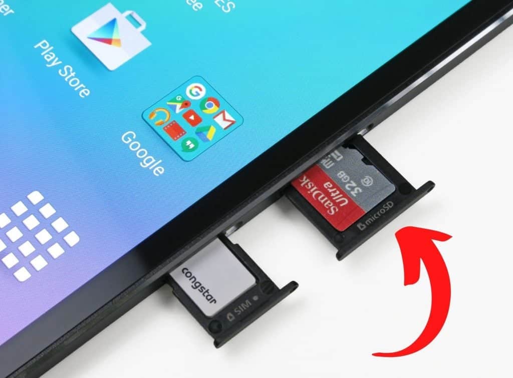 Almacenamiento interno y Memoria SD de samsung galaxy tab S2