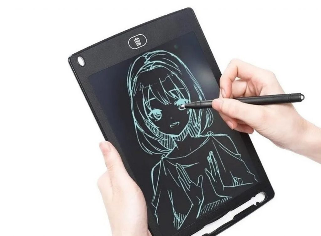 Ewriter tablet de escritura usada como cuaderno de boceto