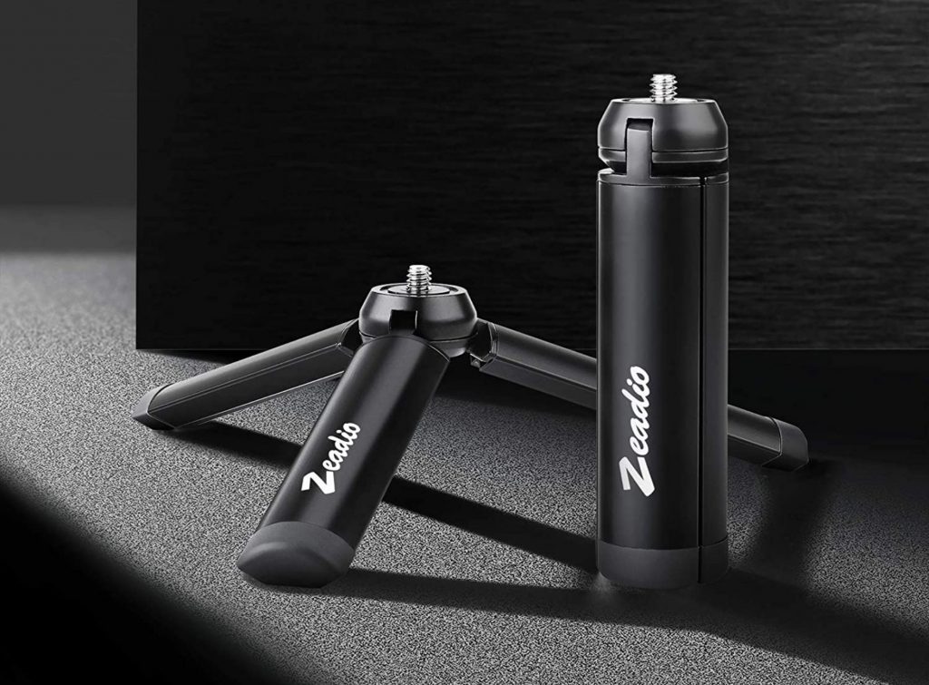 Mini trípode de bolsillo marca Zeadio en nuestra lista