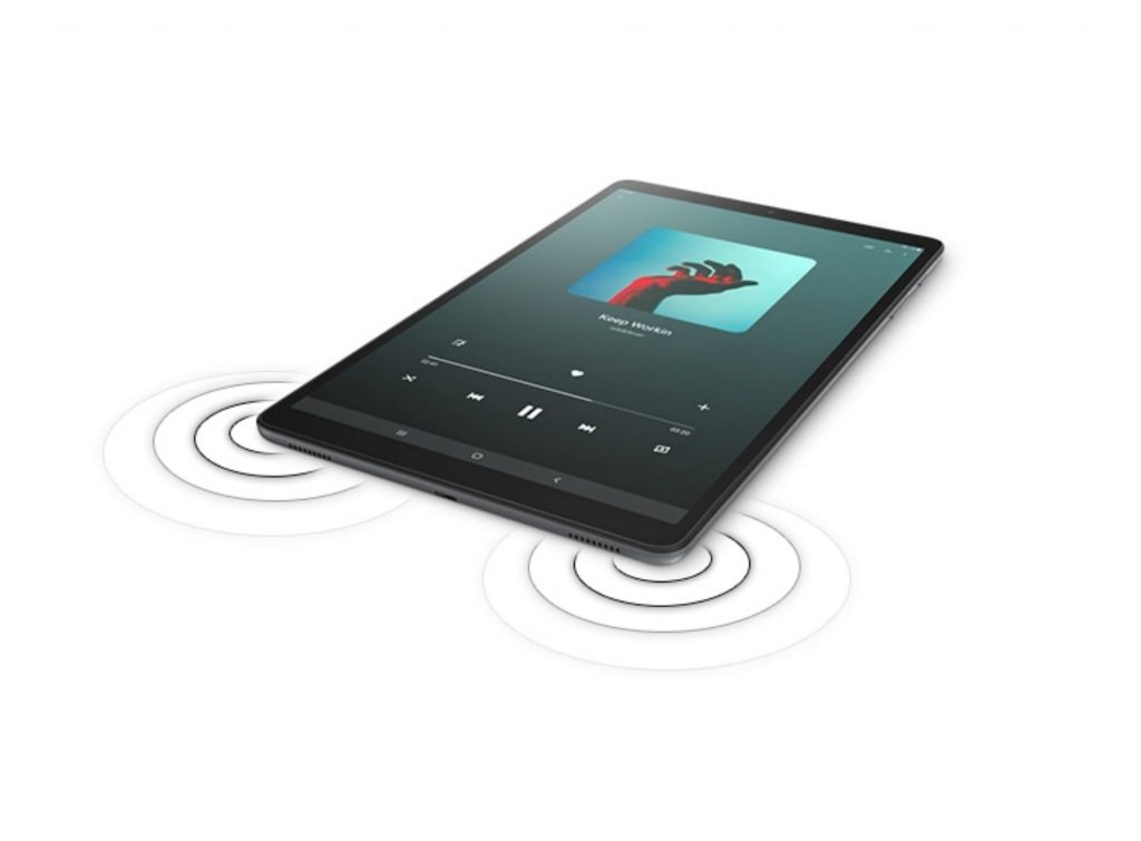 Tablet Samsung Galaxy A con la mejor calidad de sonido en en el mejor rango de precio