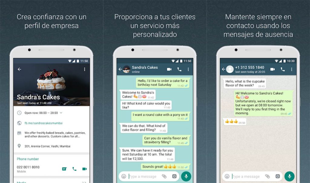 Funciones de WhatsApp Business