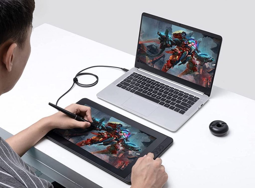 Las mejor tablet grafica profesional para ilustradores la Huion Kamvas 16