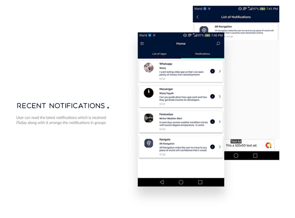 Registro de notificaciones para recuperar chats de WhatsApp