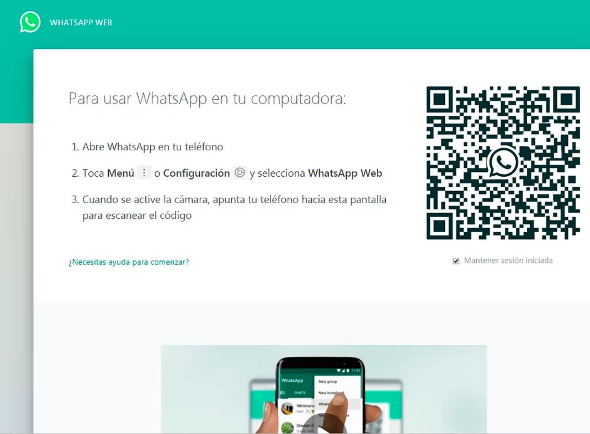 whatsapp web para pc