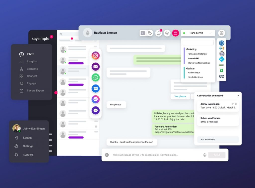 Software Saysimple para el manejo de Whatsapp Business