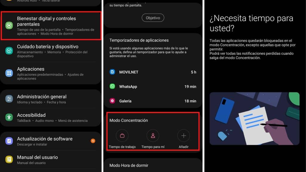 Cómo desactivar WhatsApp a través de la app Bienestar Digital