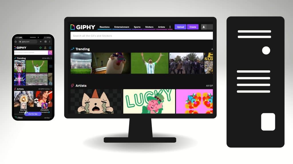 GIPHY GIF animados WhatsApp desde app o web