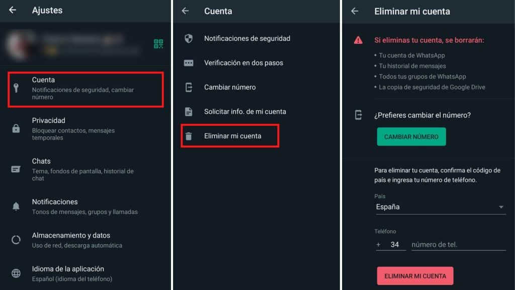desconectar WhatsApp, pero seguir teniendo Internet