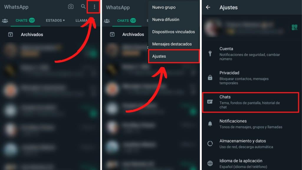 Como cambiar el fondo de los chats de WhatsApp 1