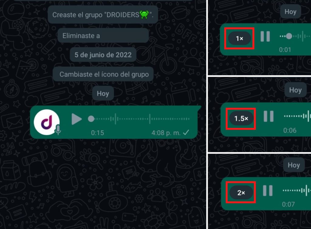Cómo escuchar los audios de WhatsApp