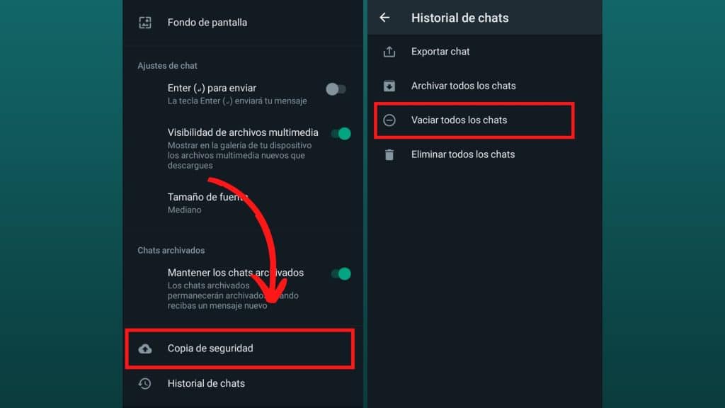 borrar mi caché de Whatsapp