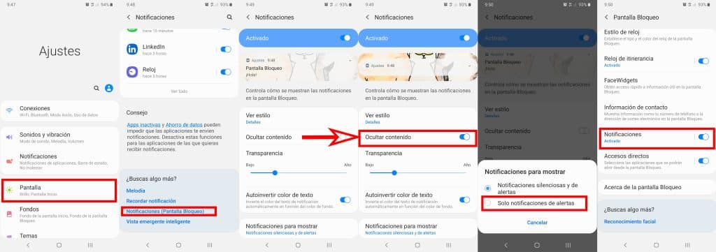 notificaciones de whatsapp en pantalla de bloqueo