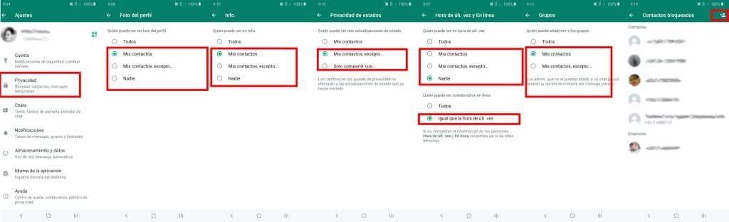 privacidad whatsapp