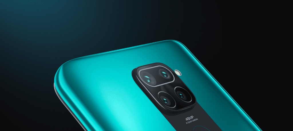 cámara cuádruple del redmi note 9