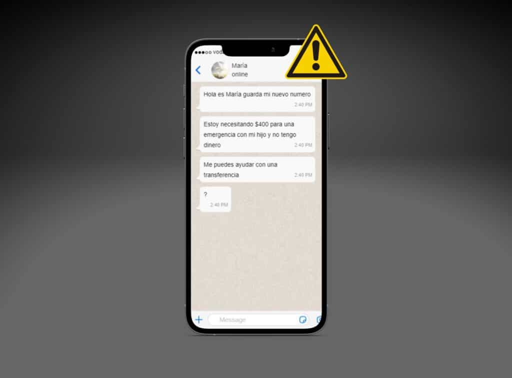 Estafa Whatsapp con solicitud de ayuda de “amigos” o “familiares” en “dificultades”