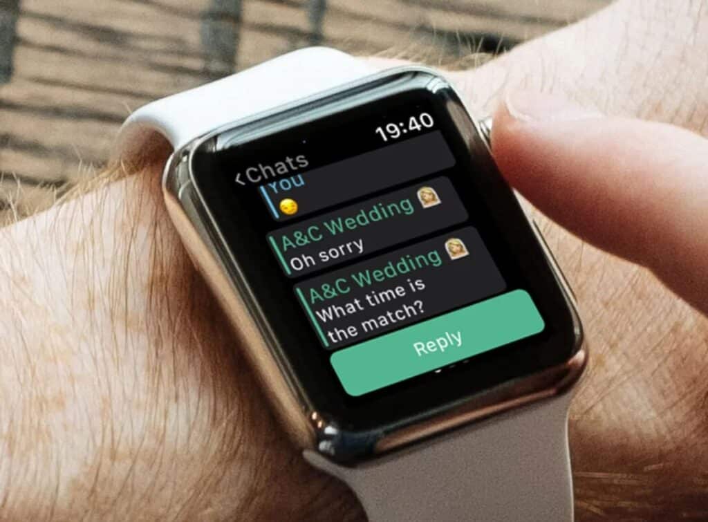 utilizar WhatsApp en el Apple Watch