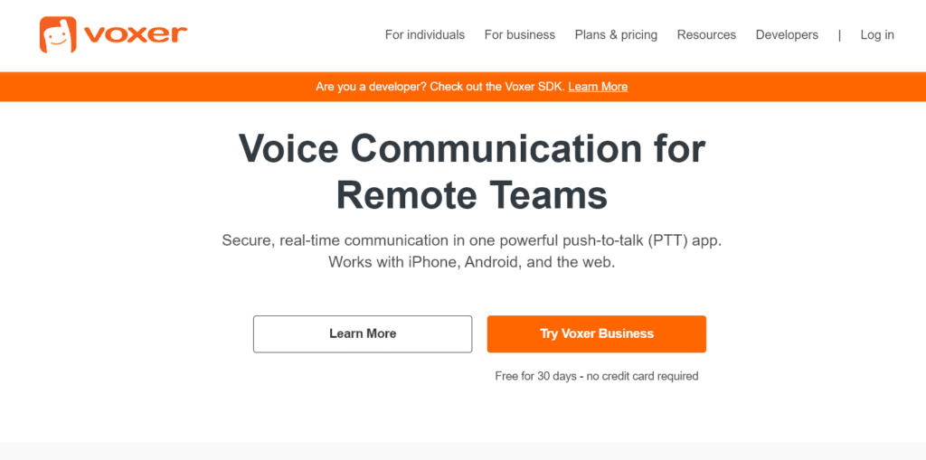 voxer aplicación de mensajería y walkie talkie