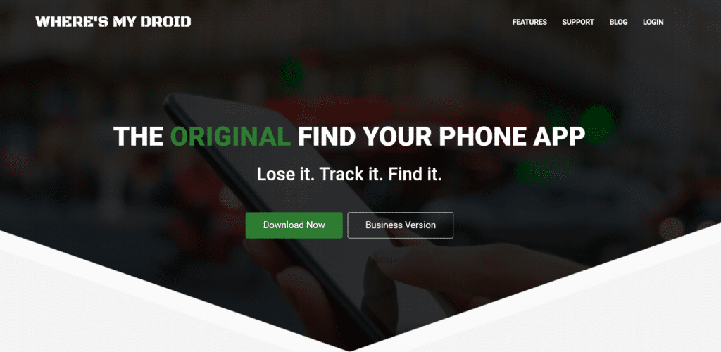 app rastreador de celular where´s my droid