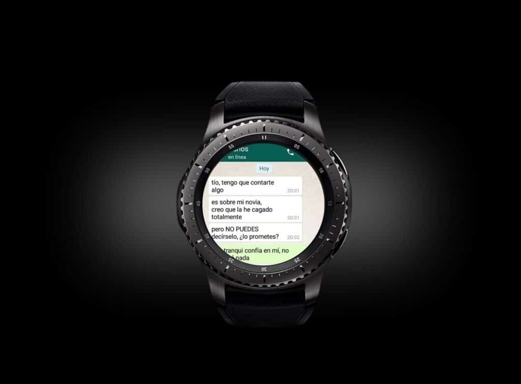 Gestiona WhatsApp en tu Samsung Gear S3.