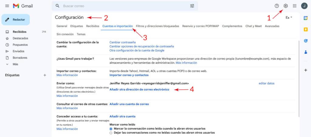 acceder a otra cuenta gmail