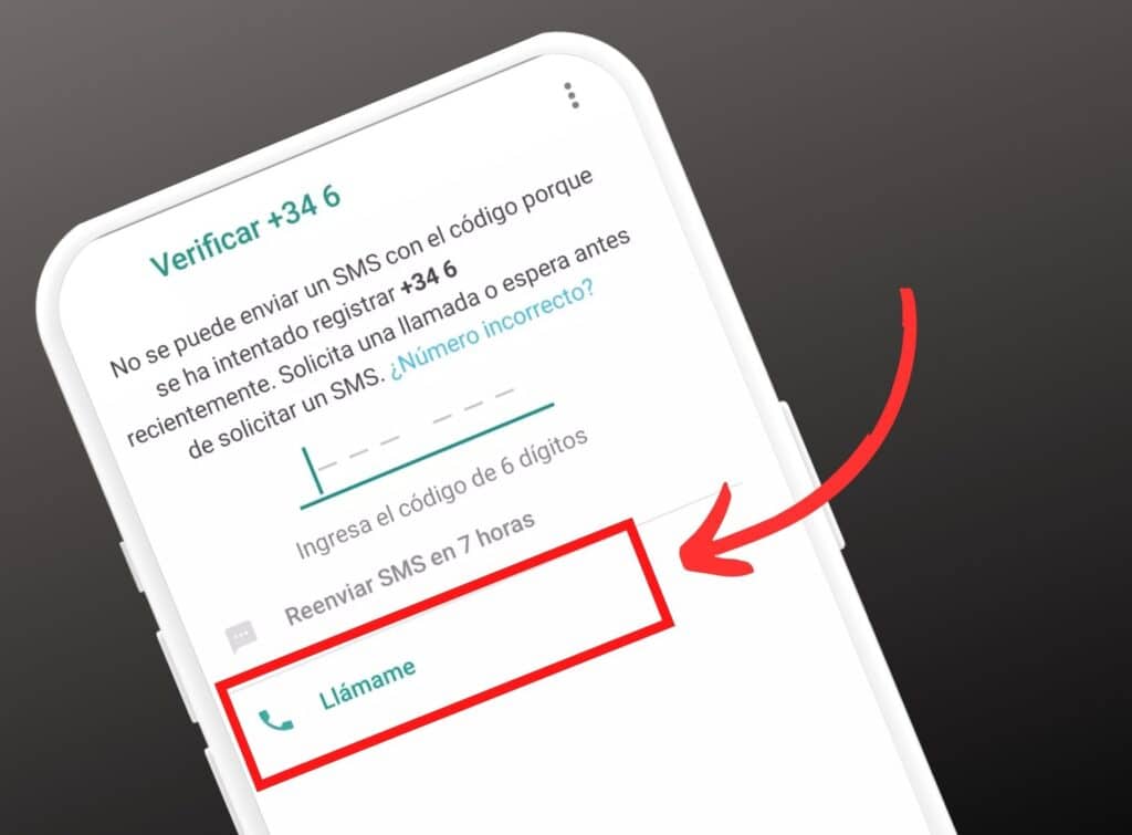 llamada verificación whatsapp