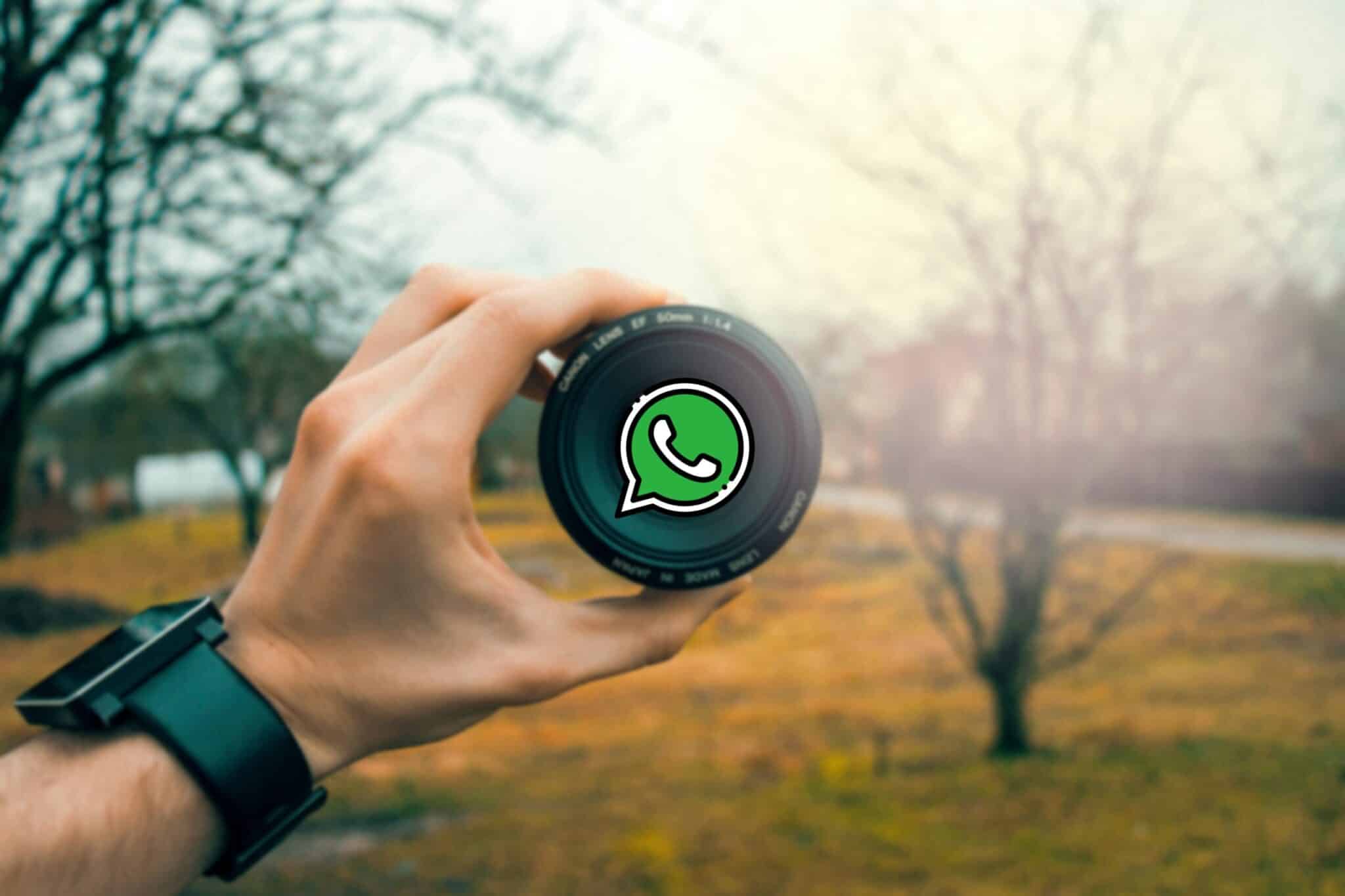 cámara de WhatsApp con zoom