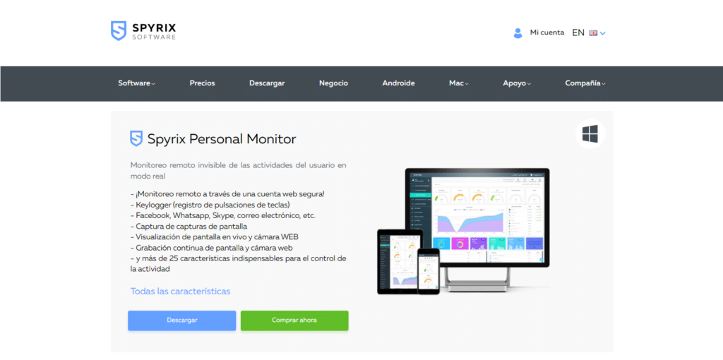 software de monitoreo y seguimiento para dispositivos móviles y computadoras