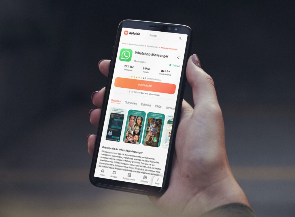Descargar WhatsApp desde AppToide