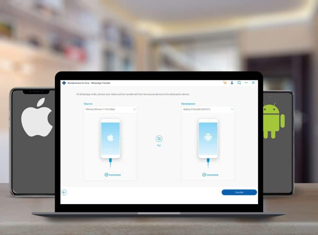 Dr.fone para copia de seguridad y Sincronización de WhatsApp