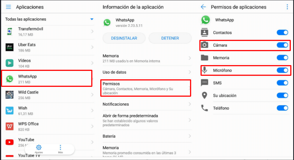 activar videollamada whatsapp