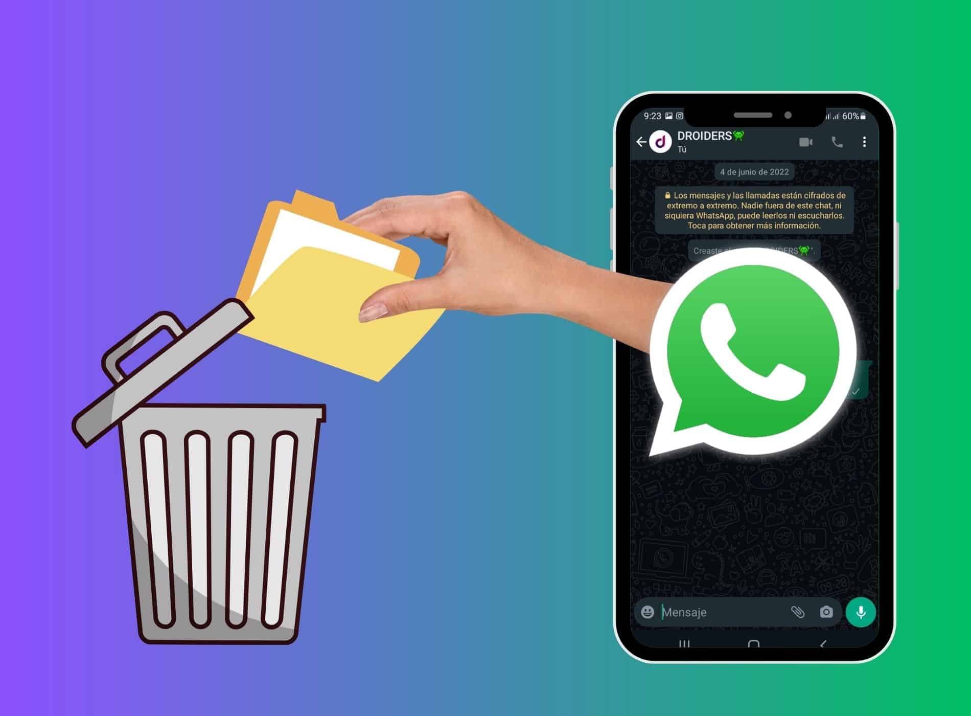 borrar los datos de WhatsApp