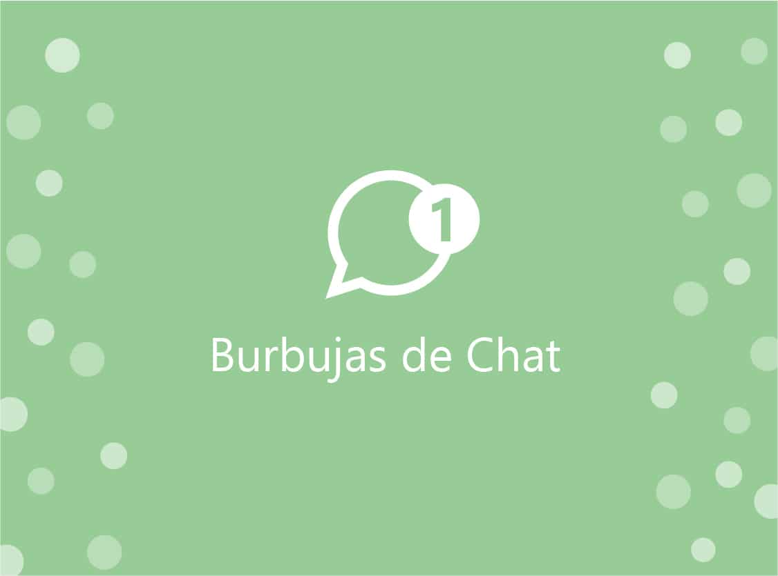 burbujas de chat WhatsApp