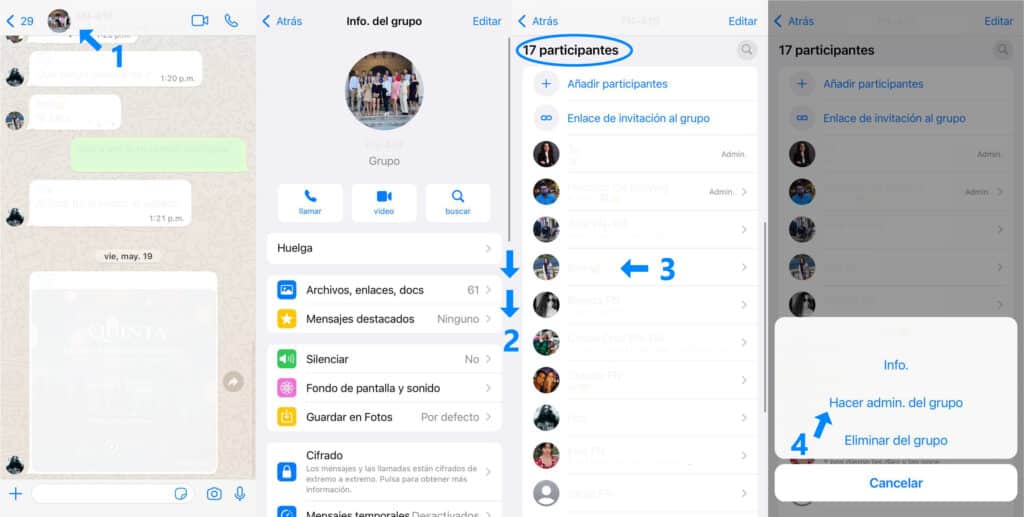 Cómo designar a un administrador en iPhone