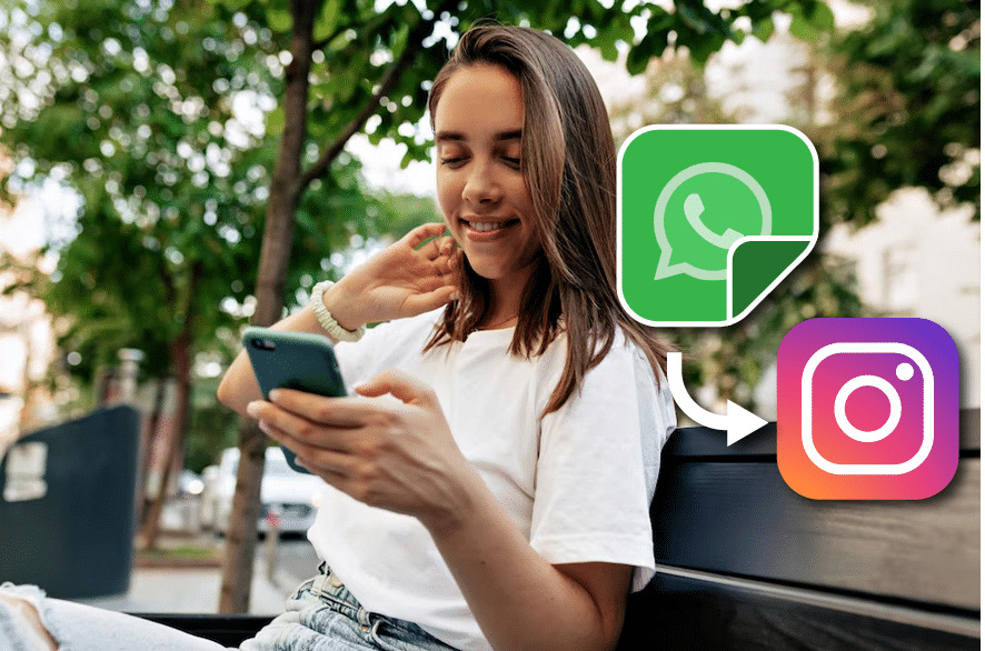 cómo poner stickers de WhatsApp en Instagram Stories