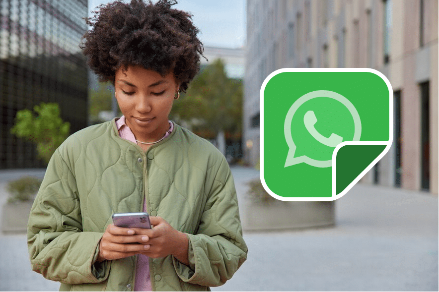 como poner un sticker en un estado de whatsapp