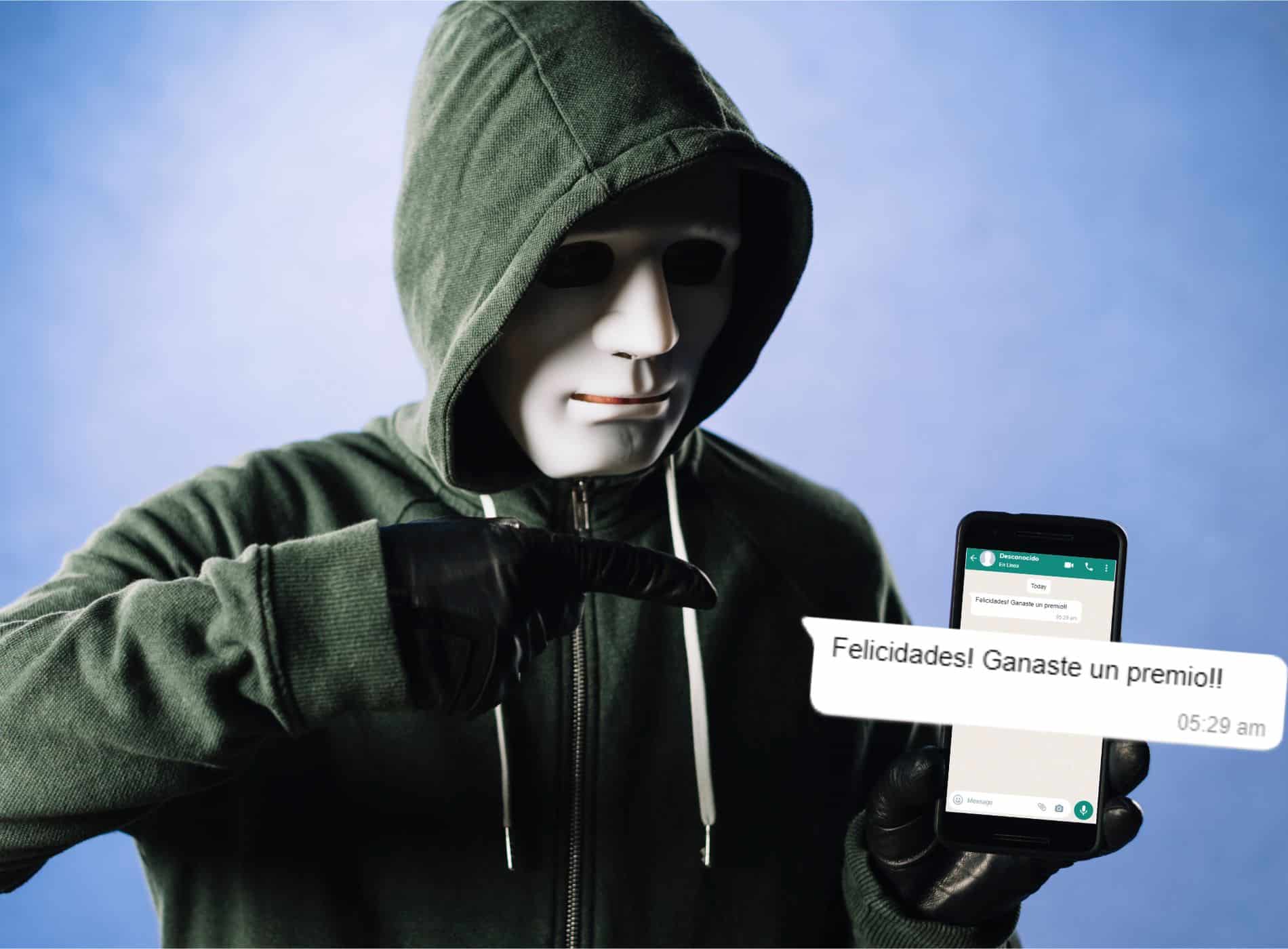 fraude de WhatsApp SMS