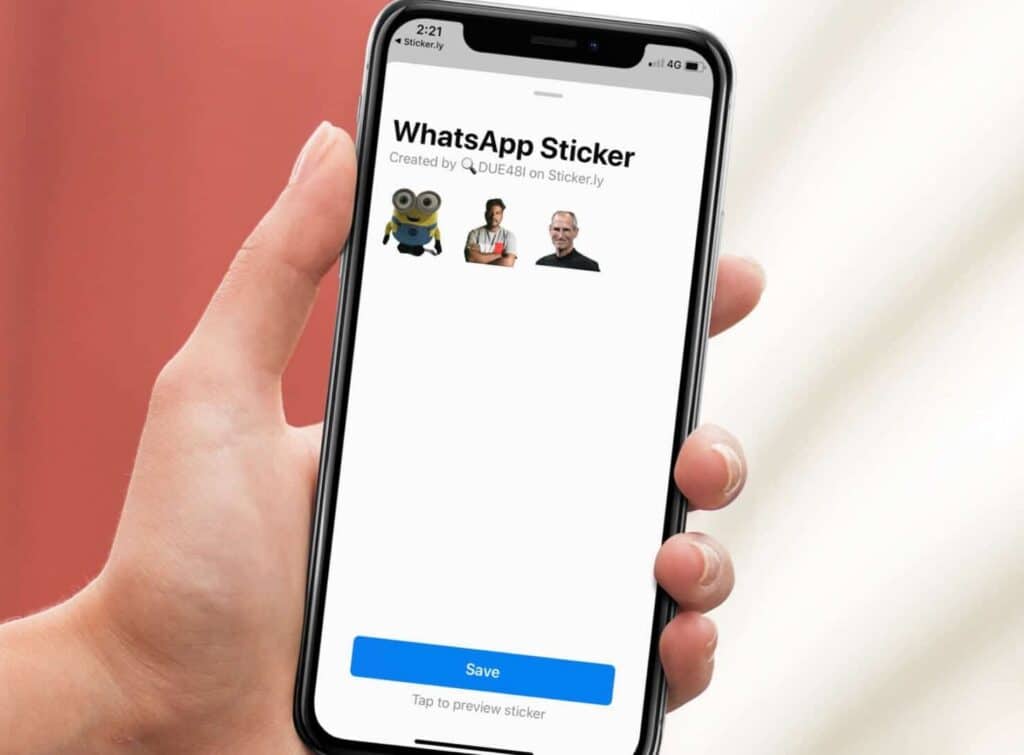 organizar los stickers de WhatsApp en iPhone