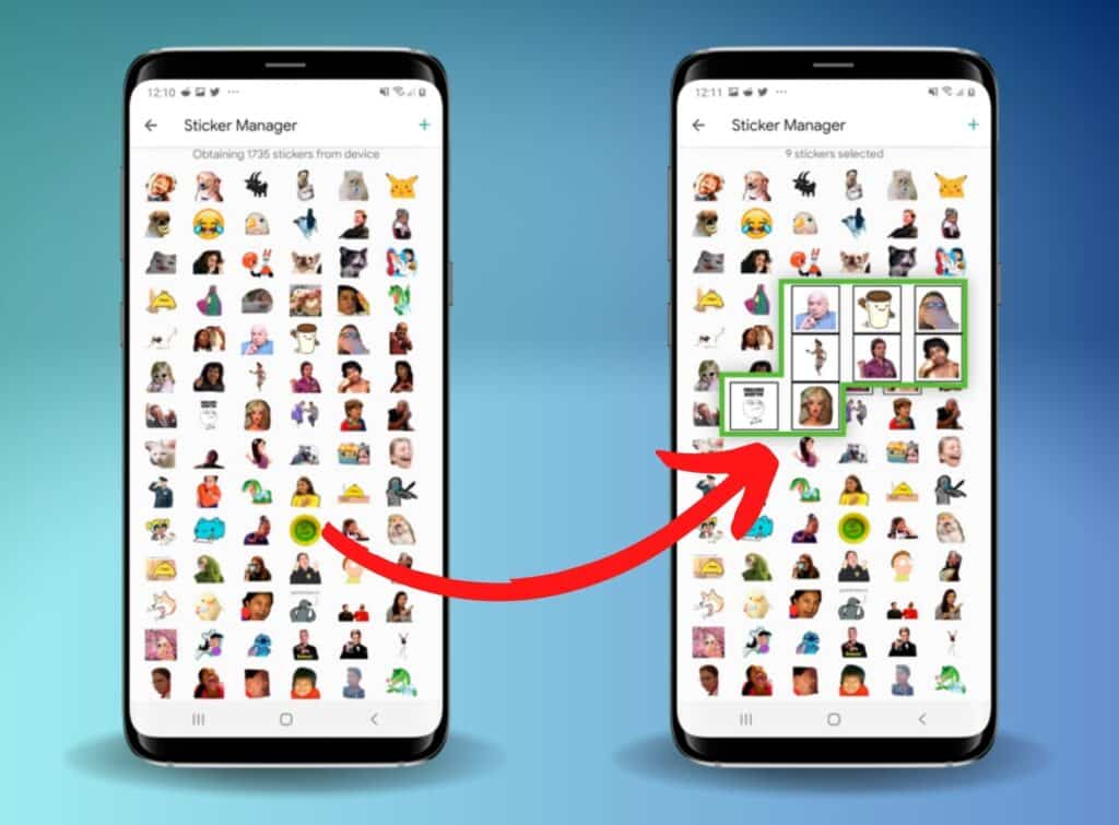 organizar stickers WhatsApp Android