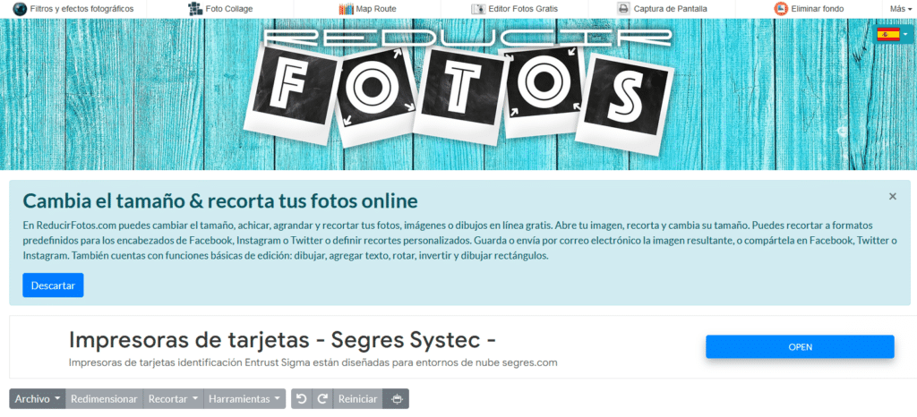 reducir fotos