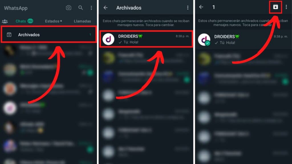 ver chats archivados en WhatsApp en Android e iPhone