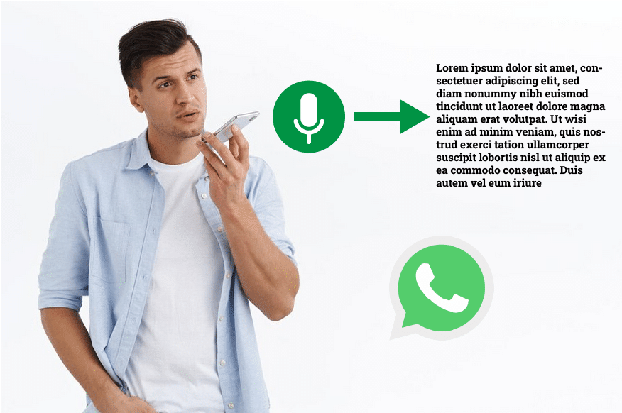 dictar texto whatsapp