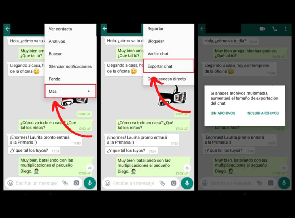 exportar chat whatsapp