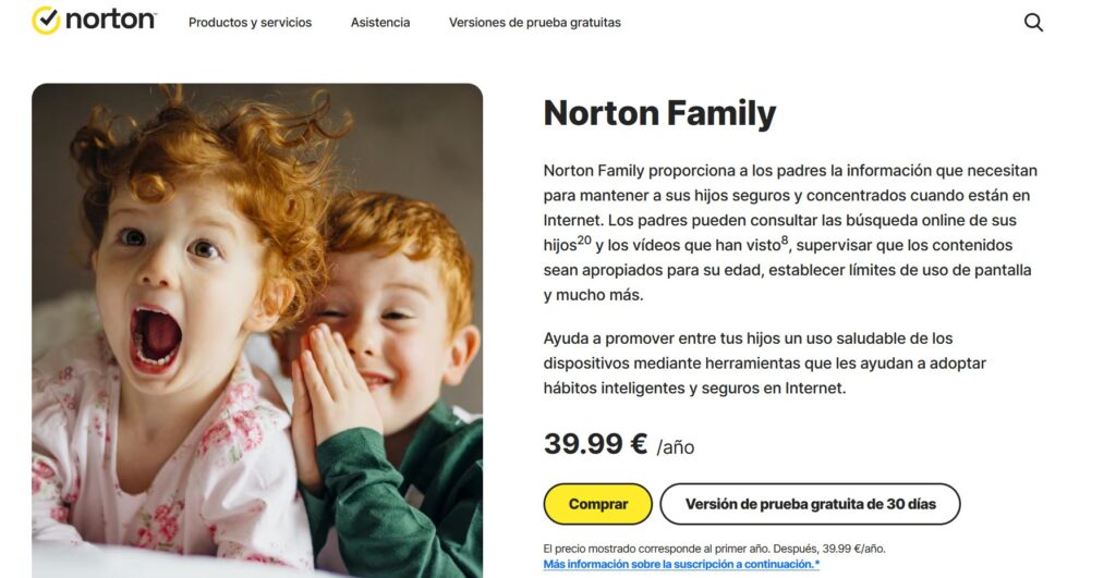 control parental computador